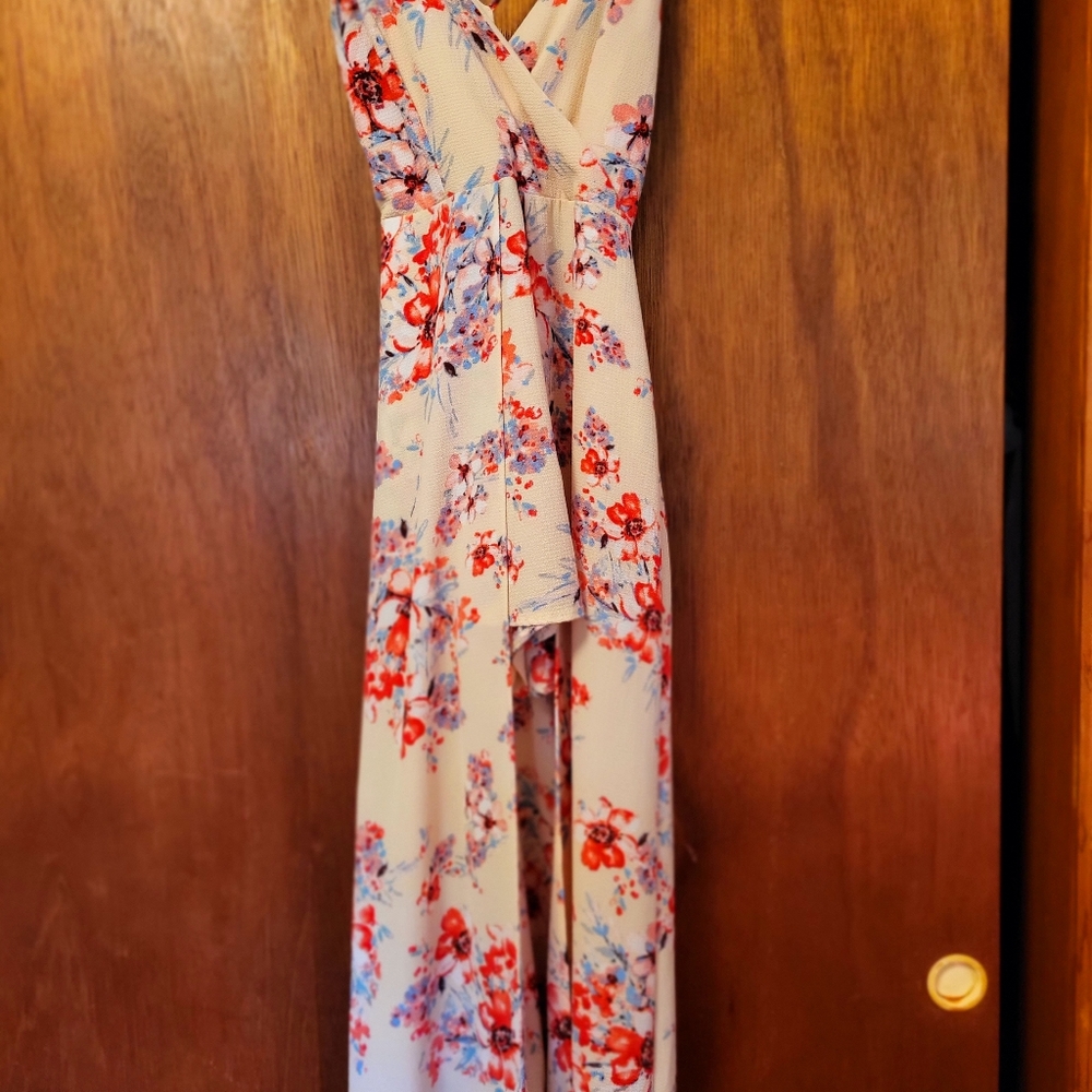 Super cute floral romper dress